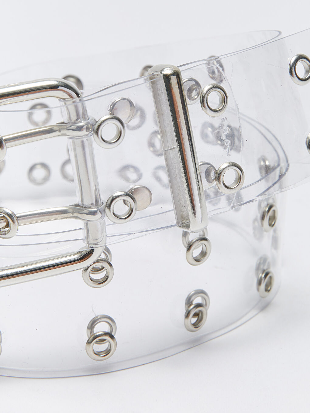 Eyelet Detailed Women's Transparent Belt -S3G306Z8-J5E