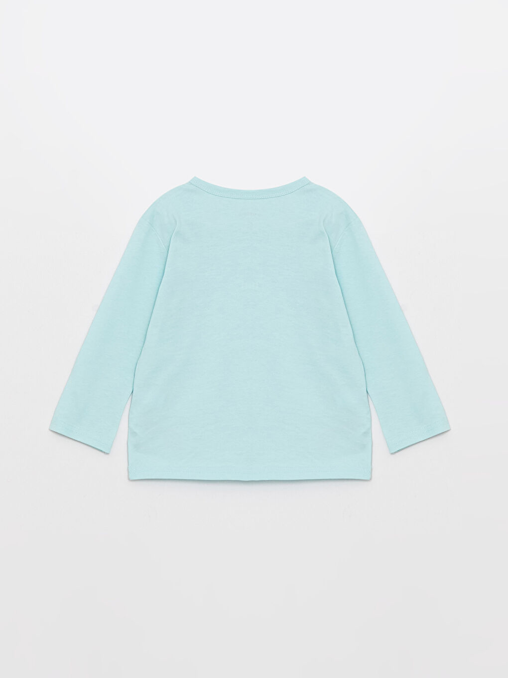 Тениска за бебета момчета с дълъг ръкав и кръгло деколте-1