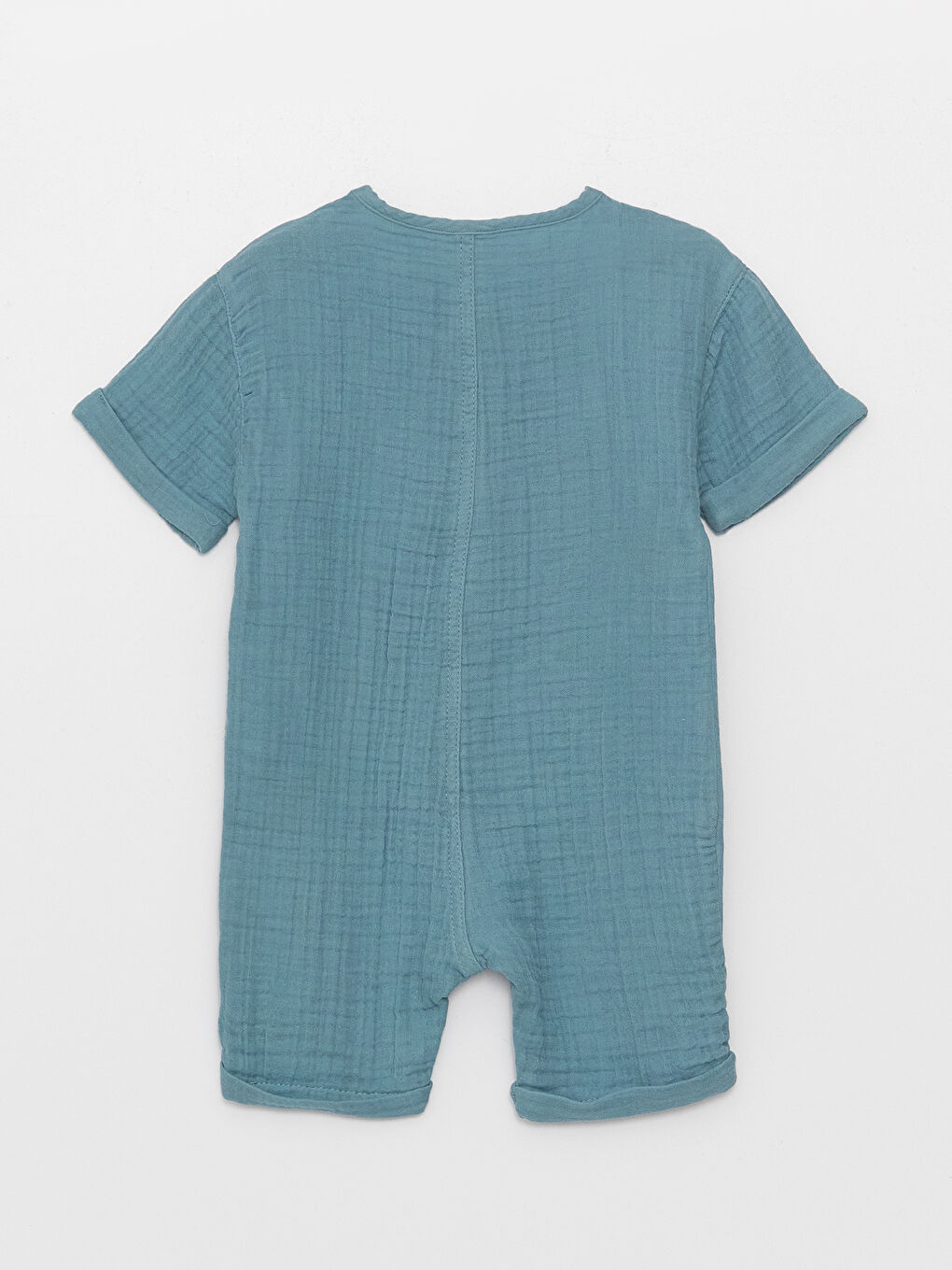 Mavi Bisiklet Yaka Kısa Kollu Basic Erkek Bebek Salopet-1