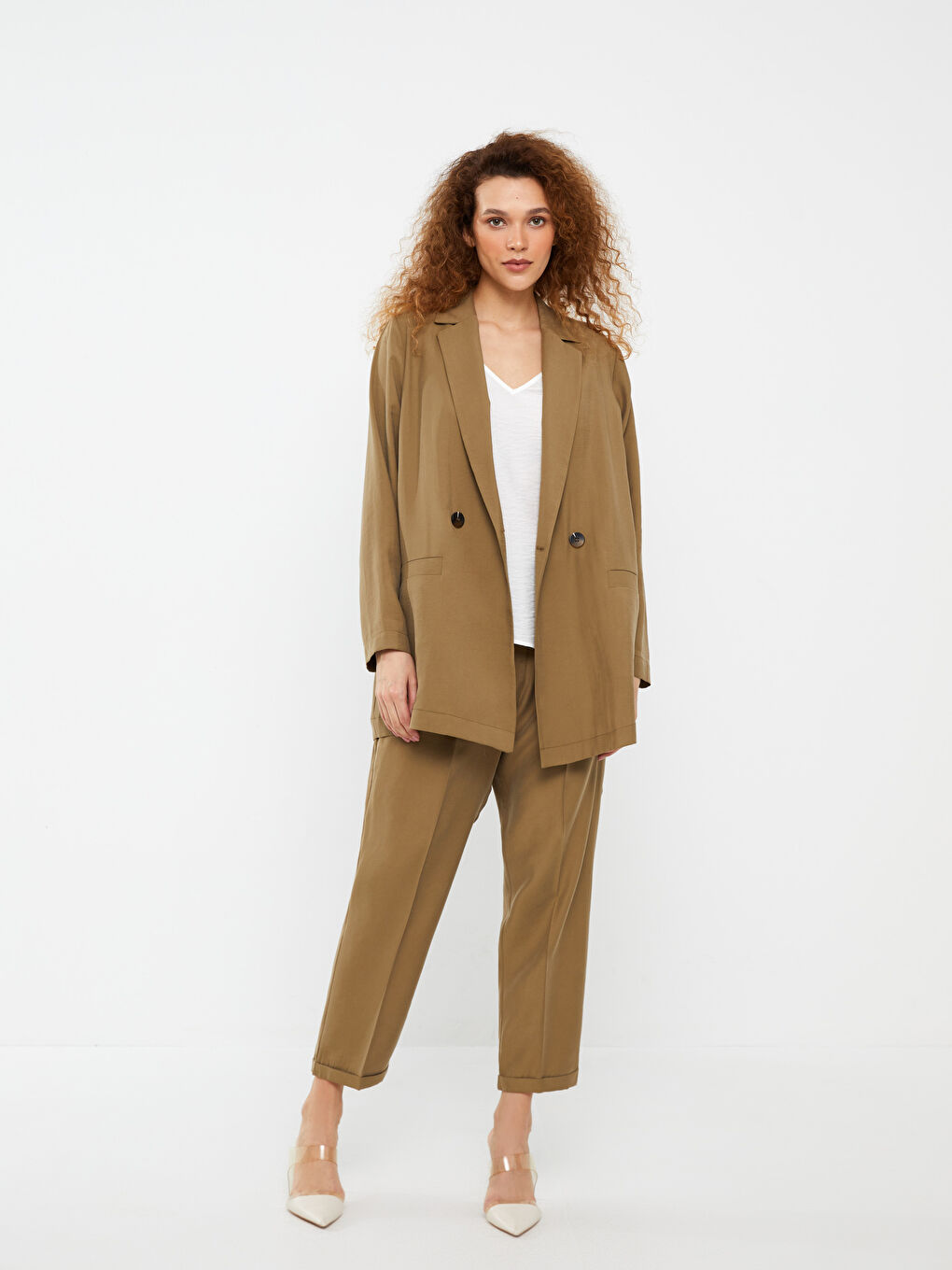 LCWAIKIKI Classic Plain Long Sleeve Women's Jacket -S3G323Z8-SAN