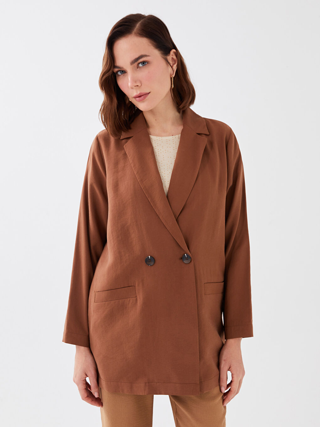 LCWAIKIKI Classic Plain Long Sleeve Women's Jacket -S3G323Z8-R3E