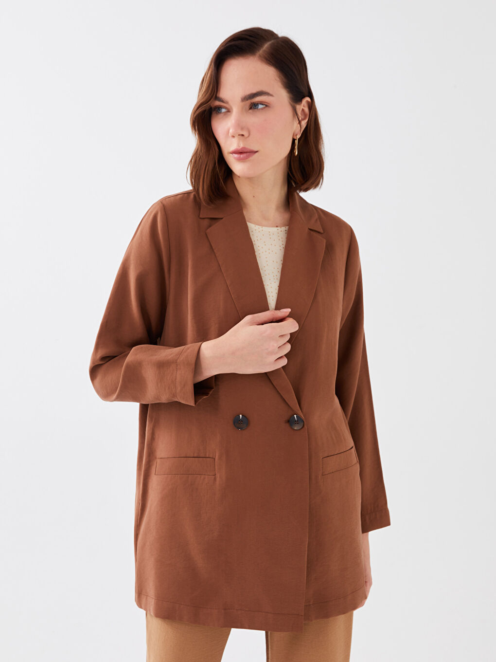 LCWAIKIKI Classic Plain Long Sleeve Women's Jacket -S3G323Z8-R3E