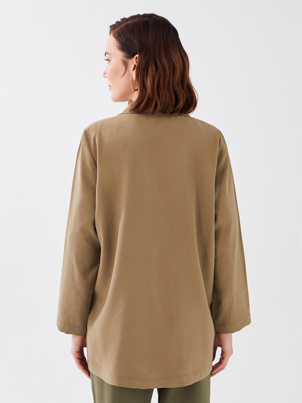 LCWAIKIKI Classic Plain Long Sleeve Women's Jacket -S3G323Z8-SAN