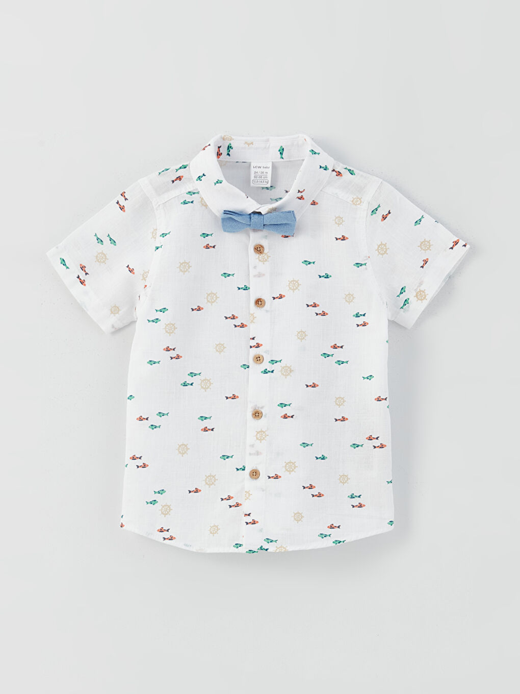 Short Sleeve Printed Baby Boy 3 Pieces Set-1