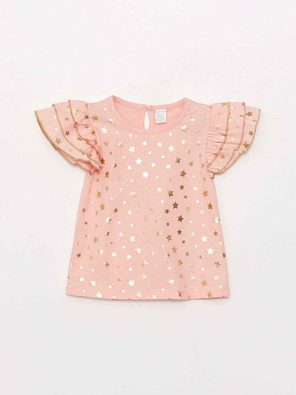 Crew Neck Short Sleeve Baby Girls' T-Shirt