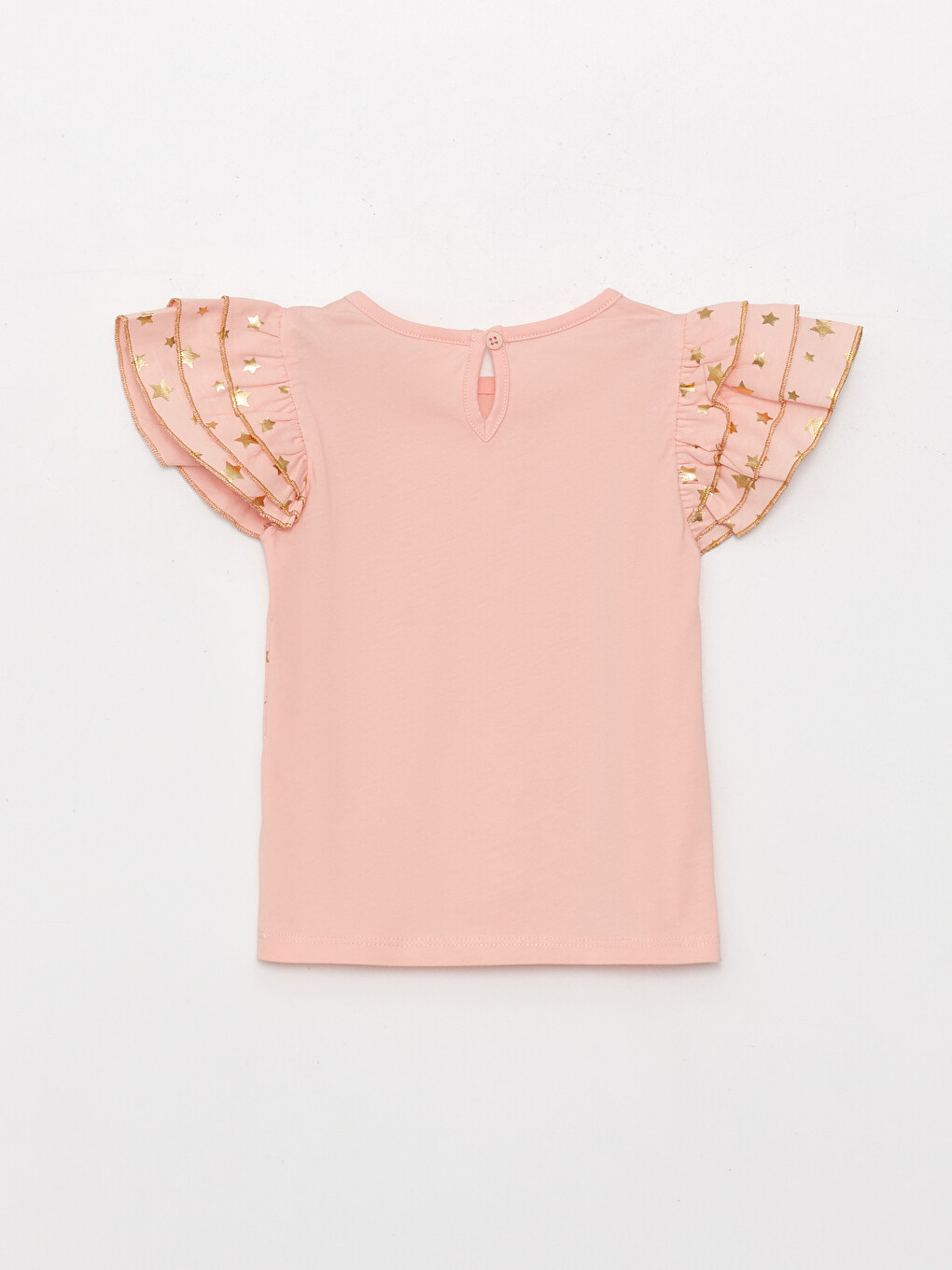Crew Neck Short Sleeve Baby Girls' T-Shirt-1