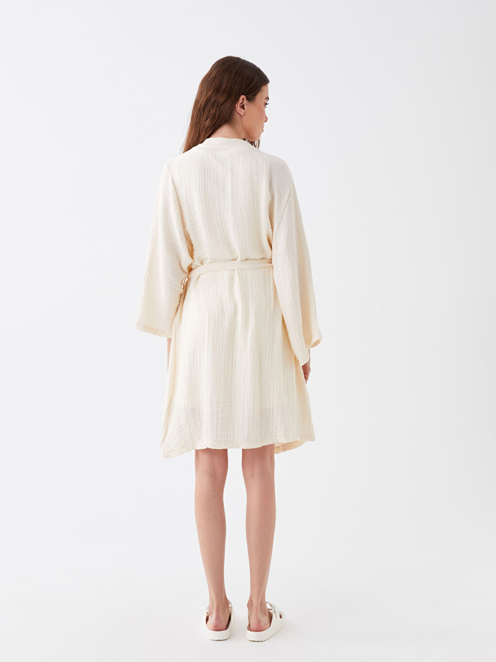 Shawl Collar Women's Kimono -S3G341Z8-FT0