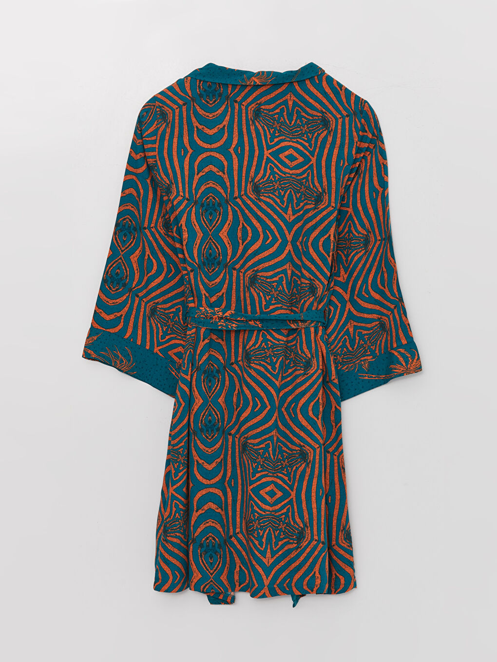 Shawl Collar Patterned Women's Kimono -S3G345Z8-LRJ