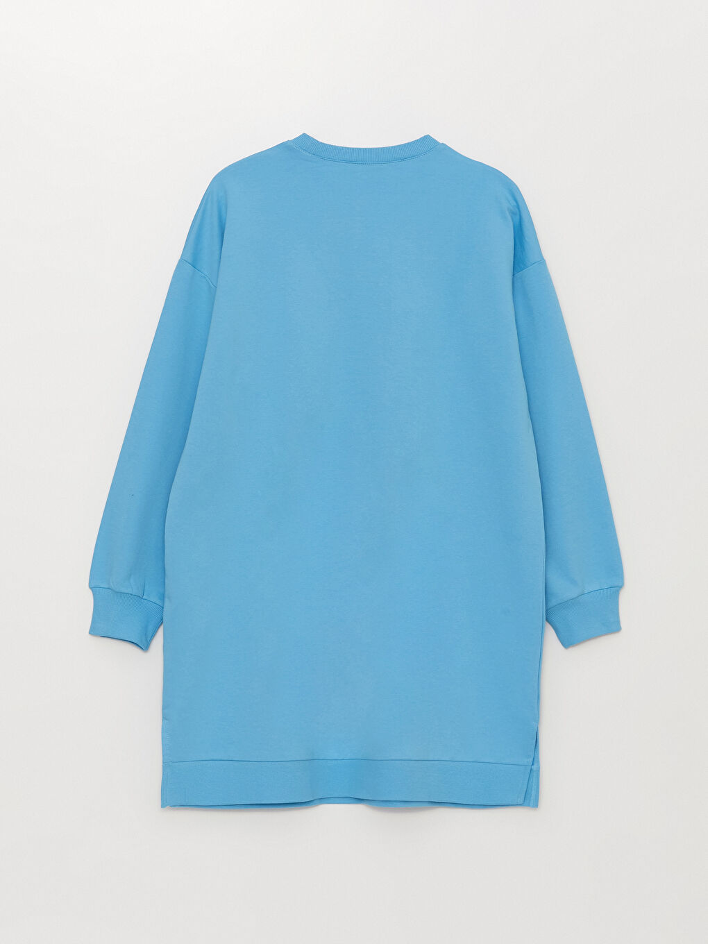 Crew Neck Printed Long Sleeve Oversize Women's Sweatshirt Tunic-6