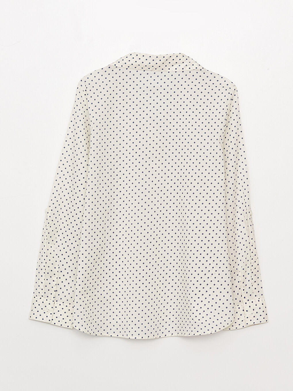 LCWAIKIKI Classic Polka Dot Long Sleeve Voile Women's Shirt -S3G360Z8-LS3