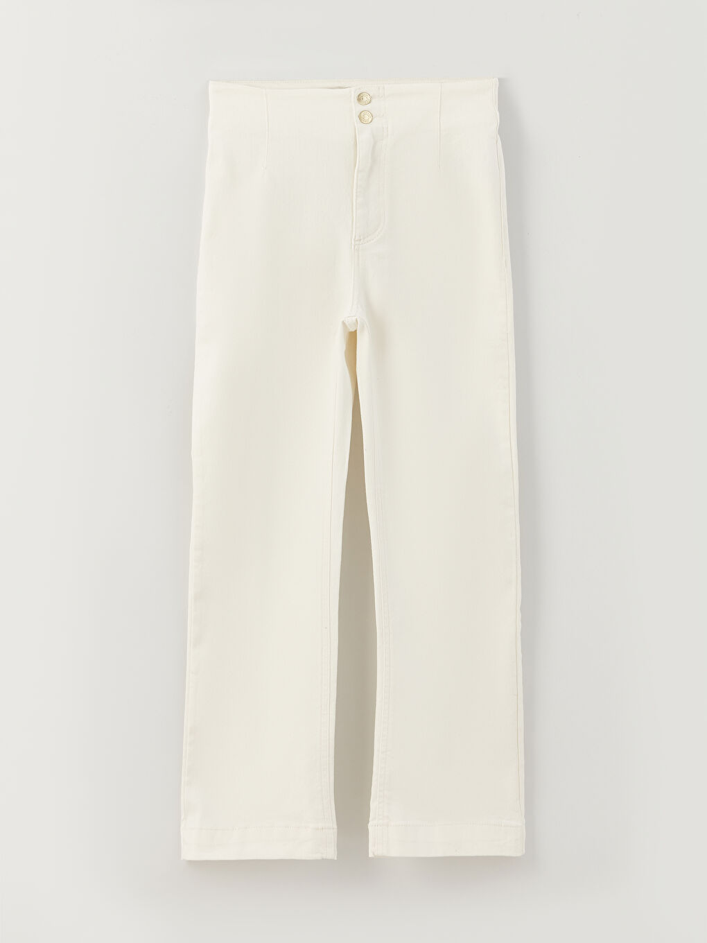 LCW Modest Mars Flare Regular Pocket Detailed Women's Denim Trousers -S3G401Z8-FFB