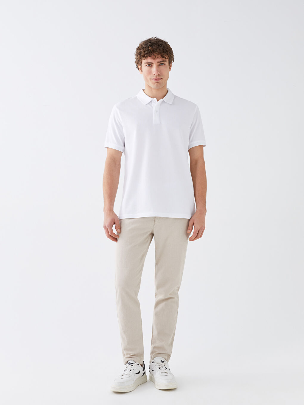 Polo Neck Short Sleeve Jersey Men's T-Shirt-2