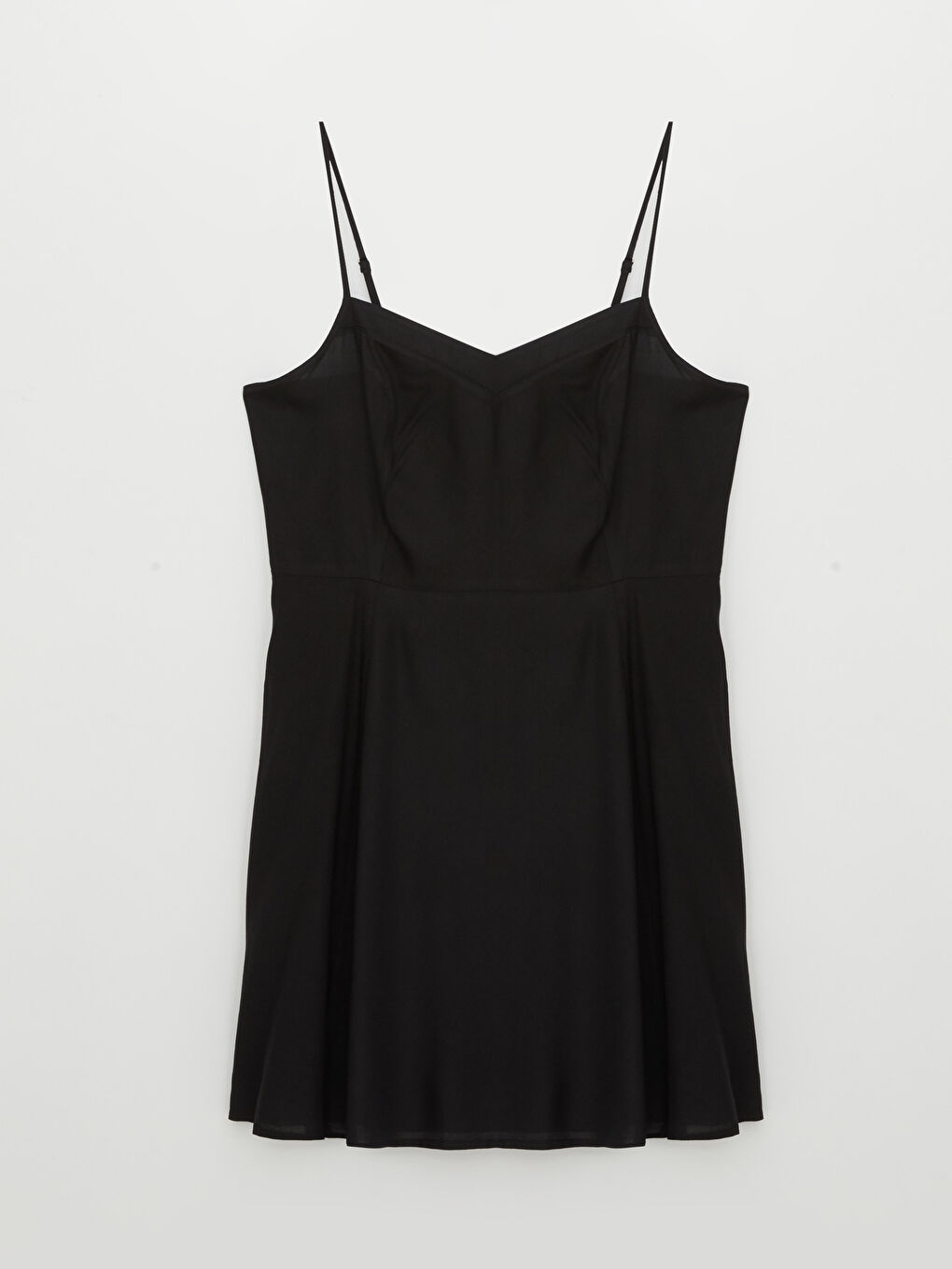 LCW Vision Women's Heart Collar Strap Viscose Dress -S3G421Z8-RQL
