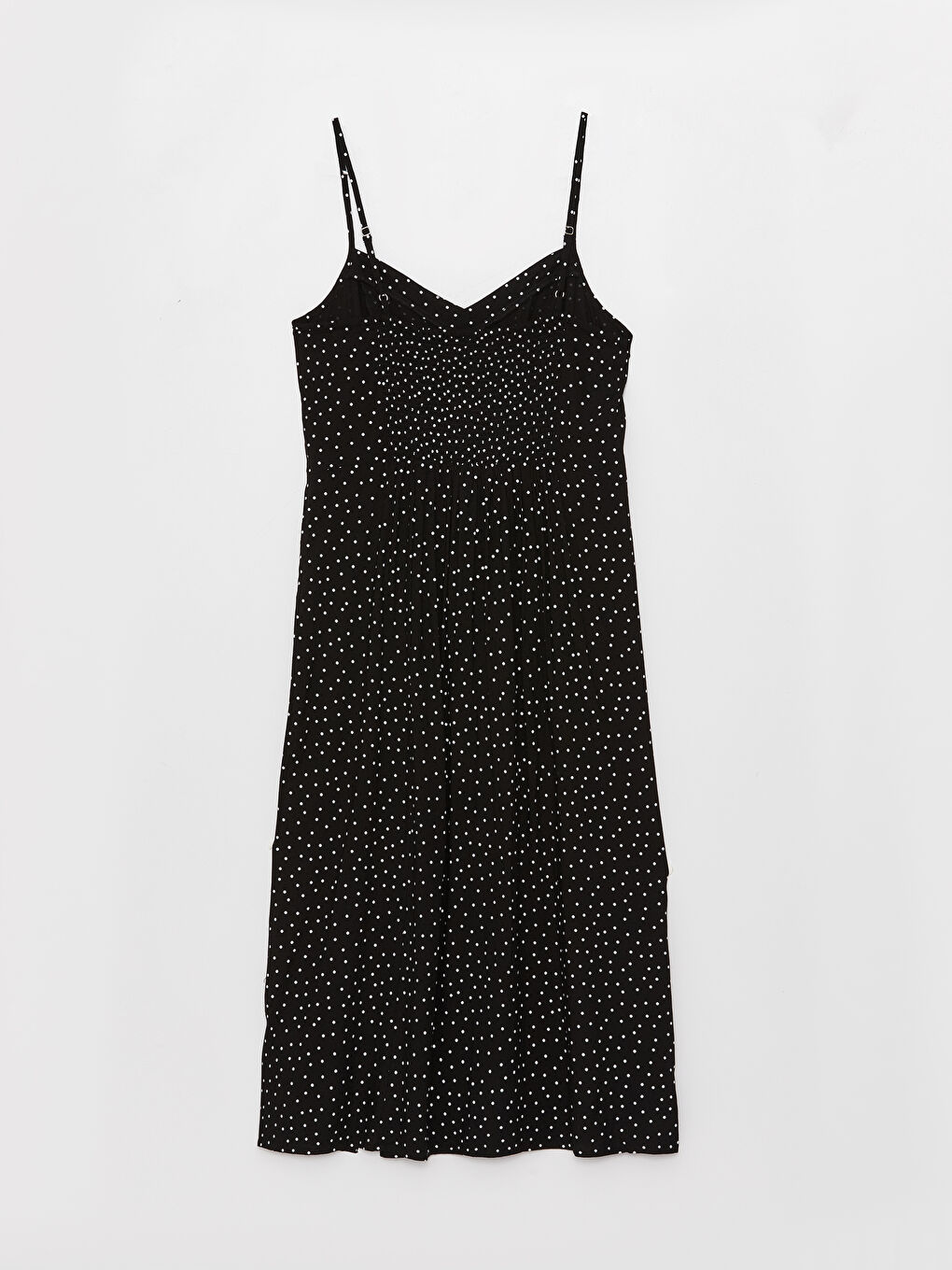 LCW Vision Sweetheart Neck Polka Dot Strappy Women's Dress -S3G426Z8-LQJ
