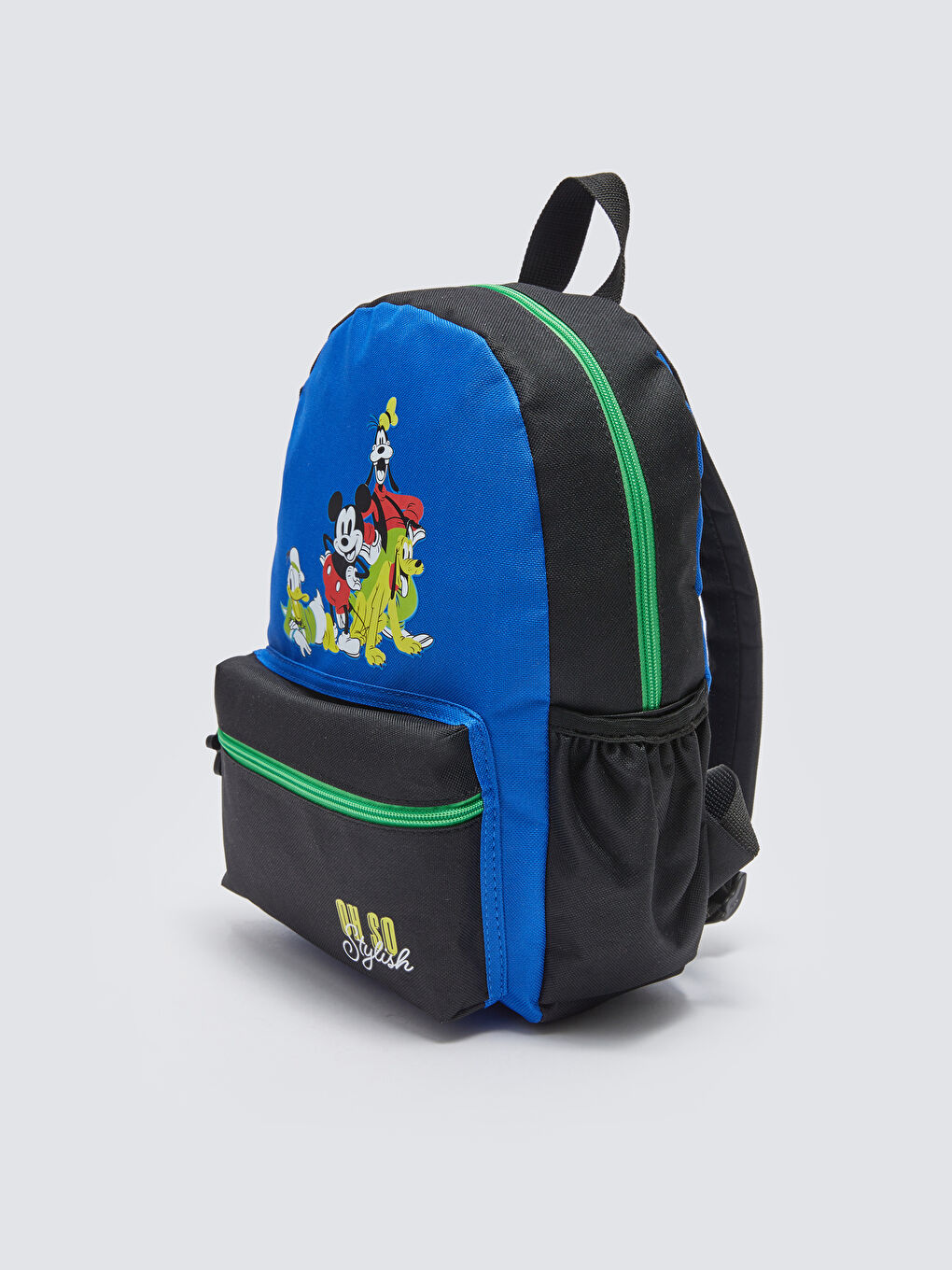 Siyah Mickey Mouse ve Arkadaşları Baskılı Erkek Çocuk Sırt Çantası-3