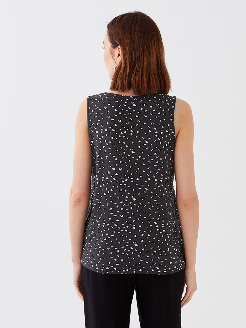 Tied Collar Patterned Women's Athlete -S3G447Z8-LQJ