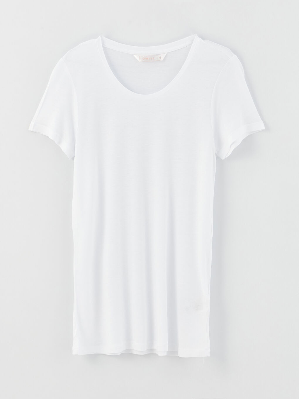 Beyaz Bisiklet Yaka Desenli Kısa Kollu Kadın Şortlu Pijama Takımı-5