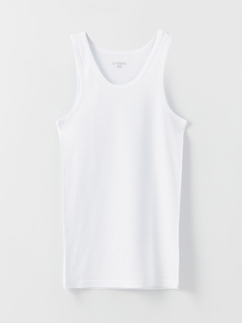 Siyah U Yaka Penye Erkek Atlet 2'li-1