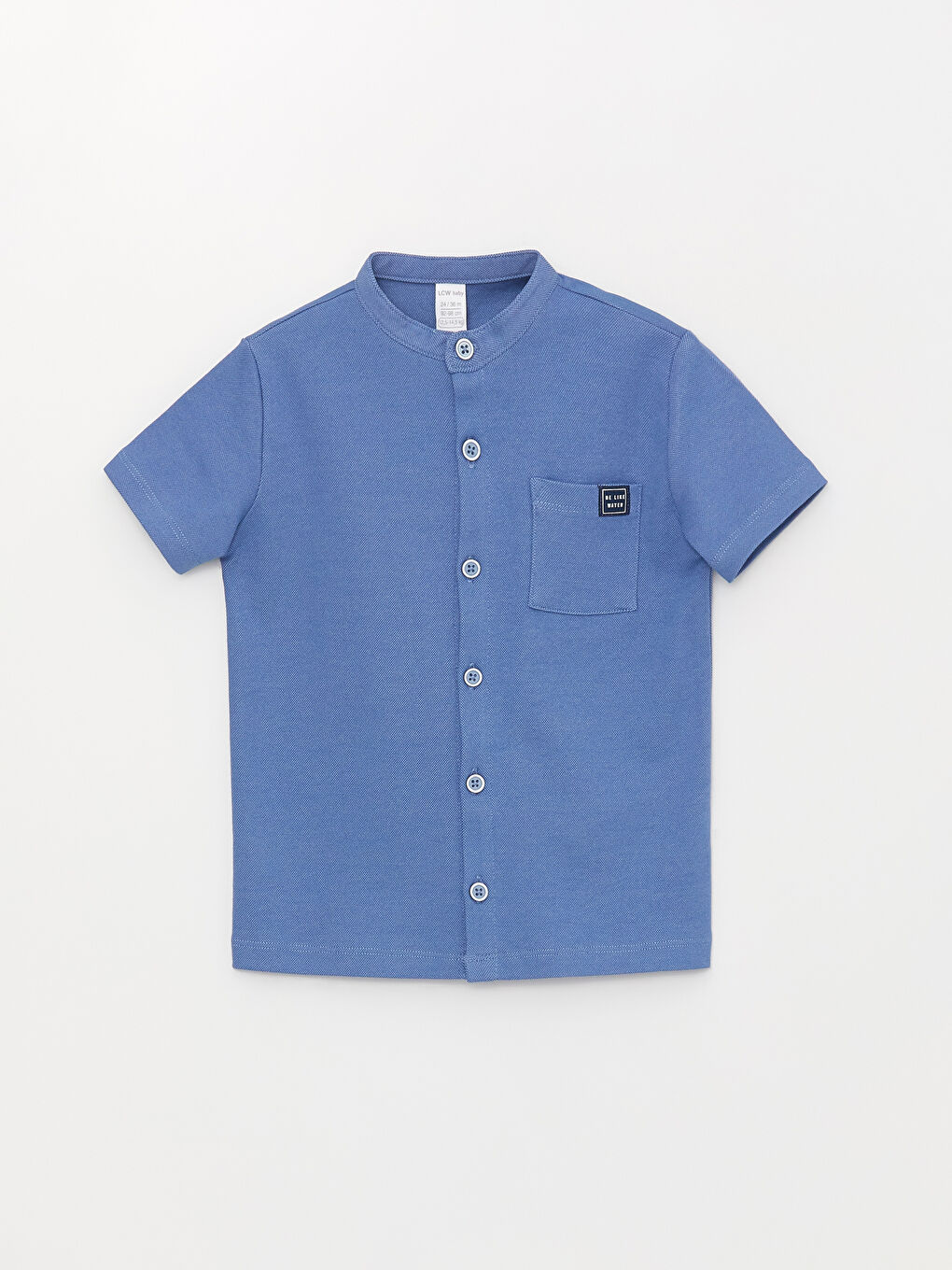 Chemise à Col Mao à Manches Courtes pour Bébé Garçons