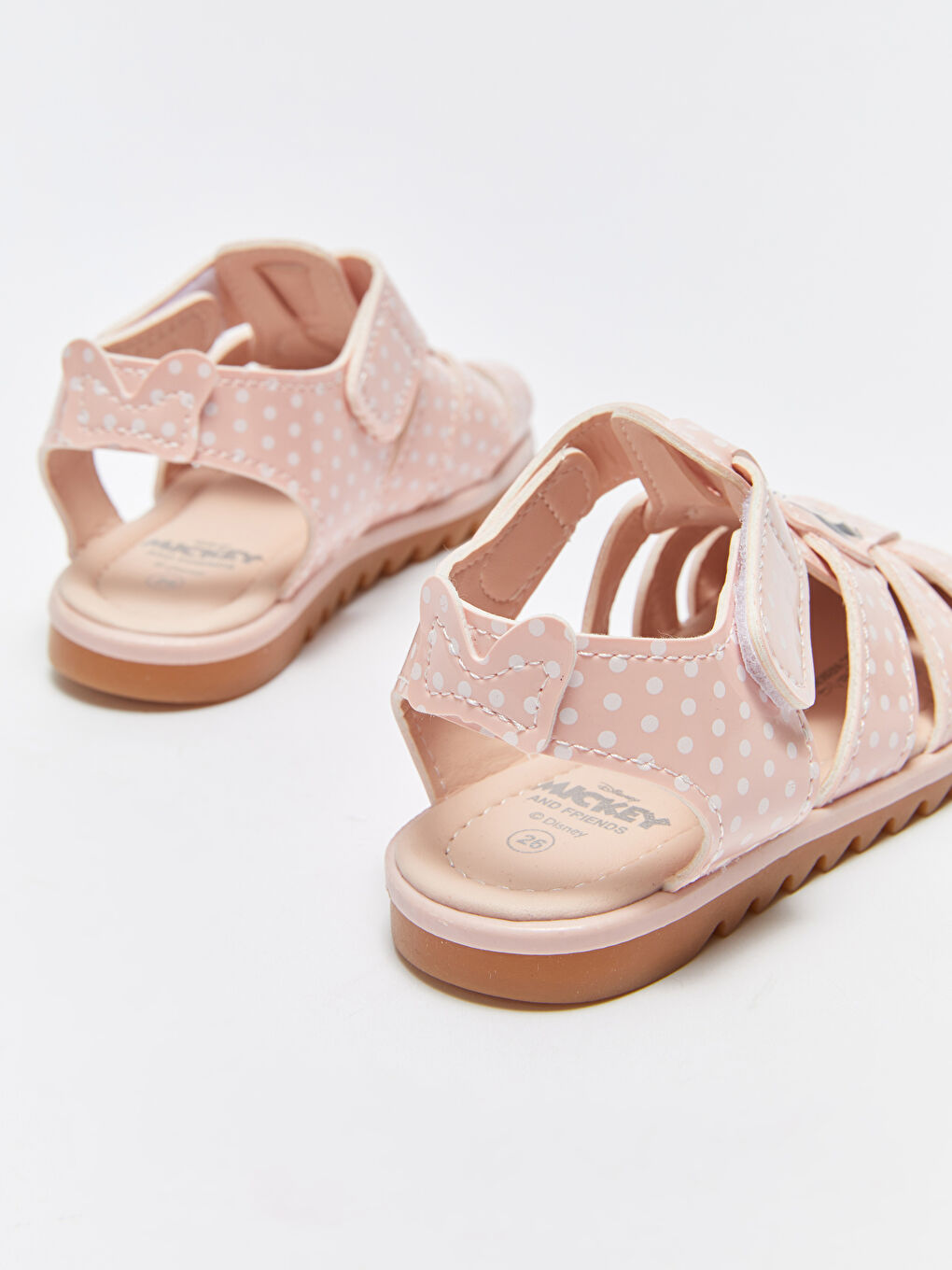 Сандалии для малышек девочек с принтом Минни Маус-4