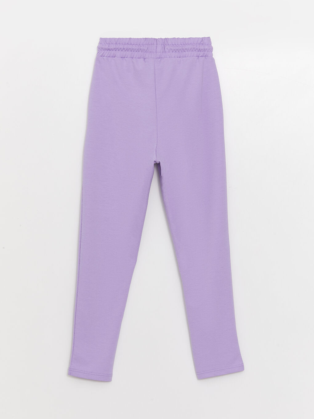 Lila Kadın Beli Lastikli Düz Eşofman Altı-6