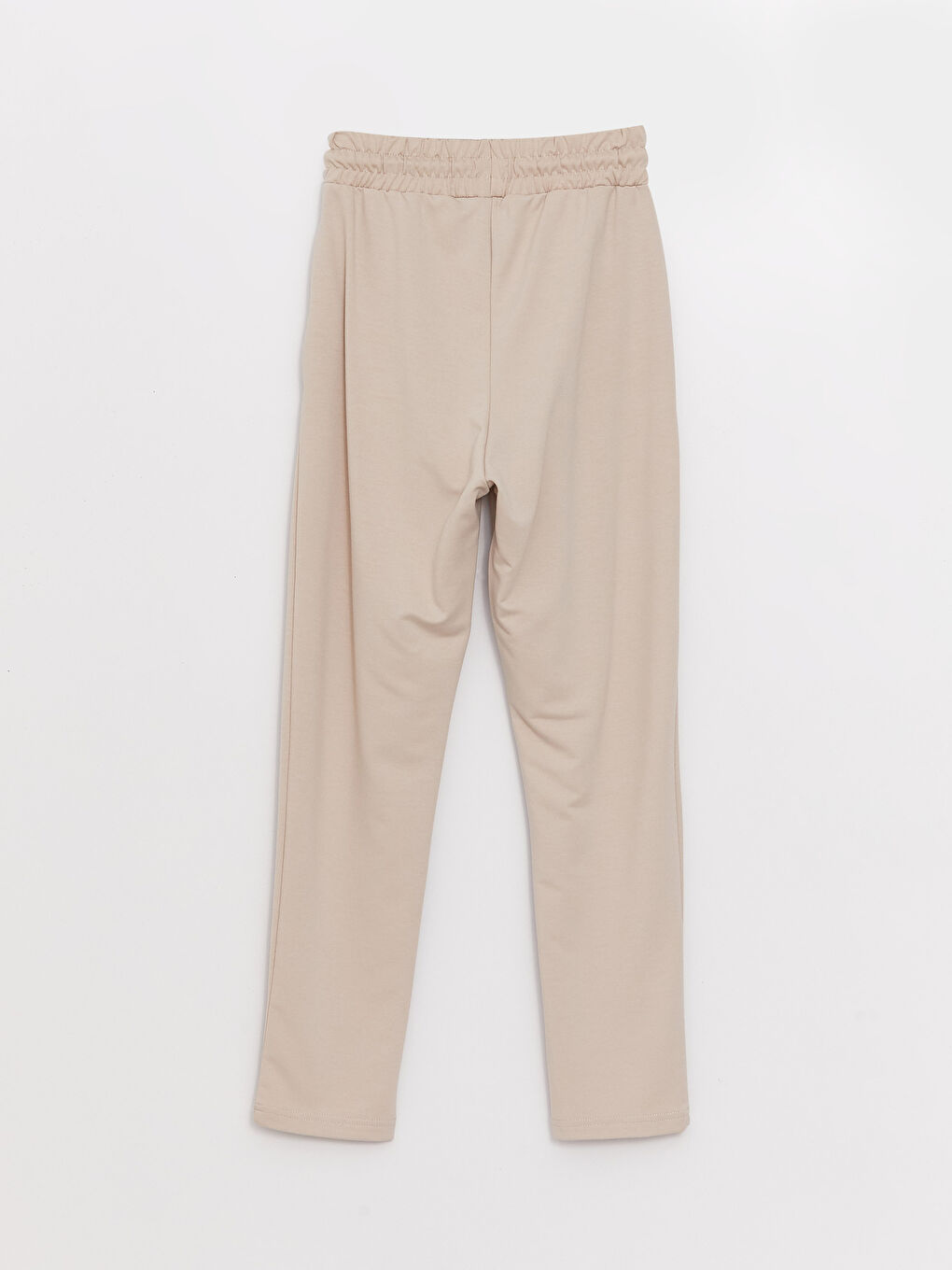 Gri Kadın Beli Lastikli Düz Eşofman Altı-6