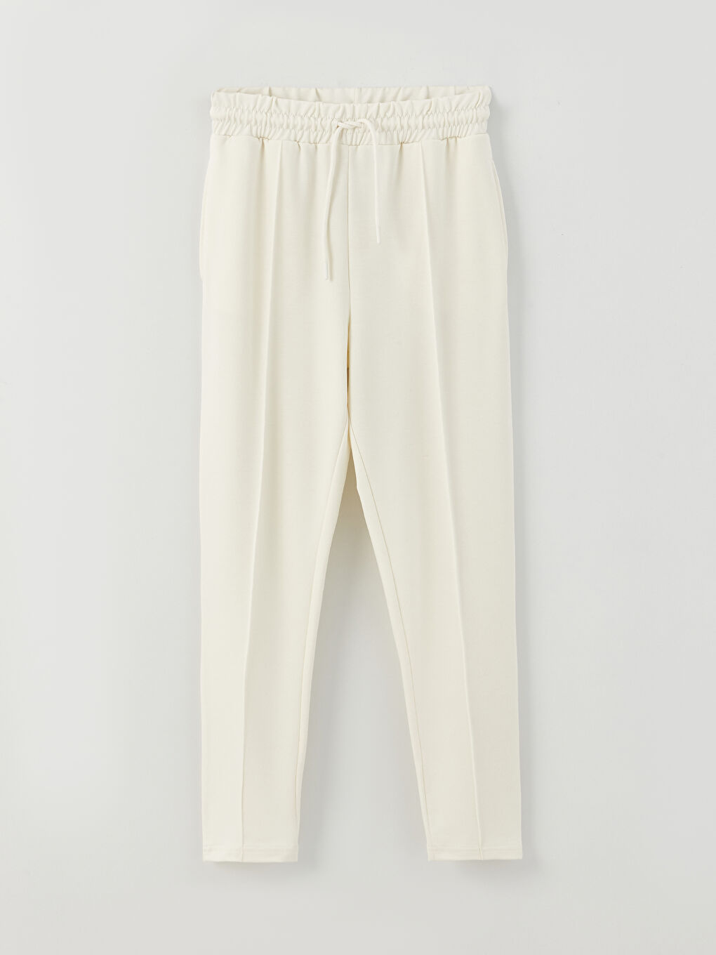 Women's Elasticated Waist Plain Sweatpants -S3G545Z8-FDJ