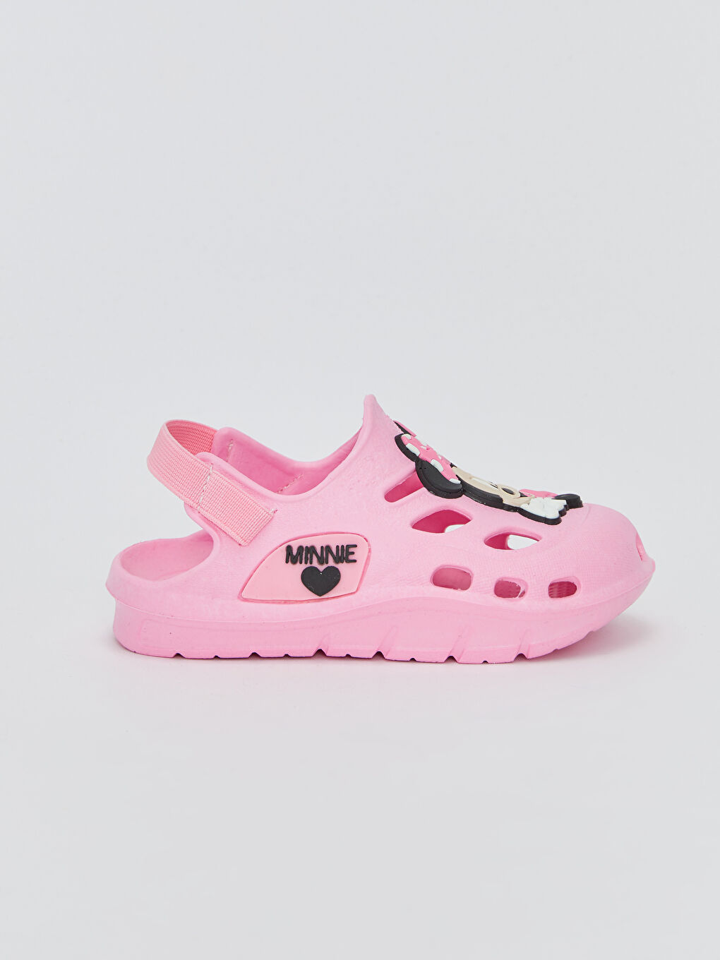 Sandale de plage pour bébé fille avec patch Minnie Mouse détaillé-1