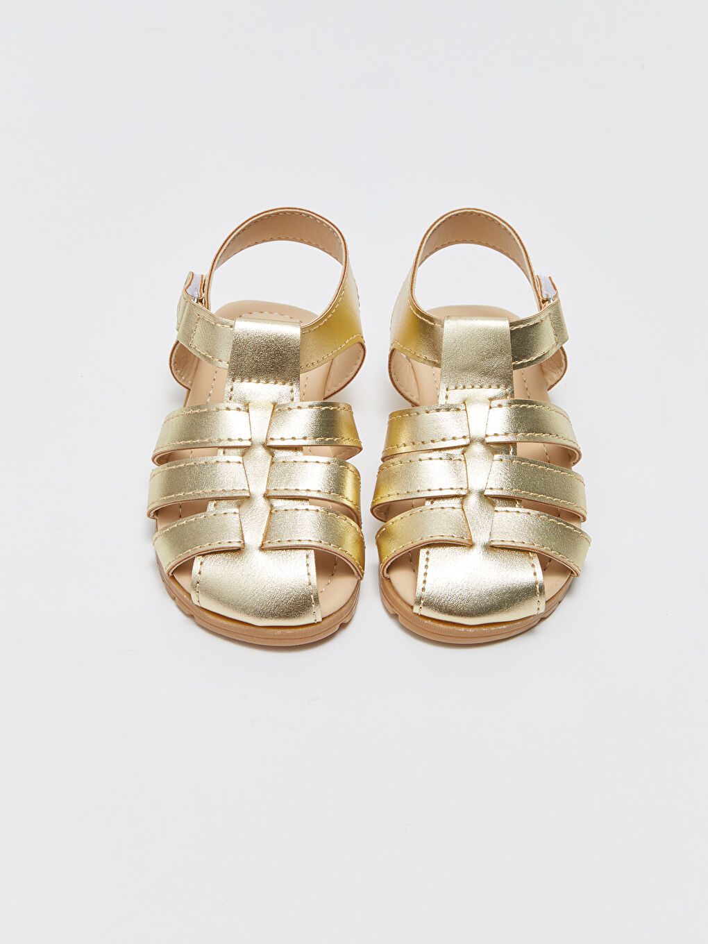 Hook and Loop Baby Girl Sandals-2