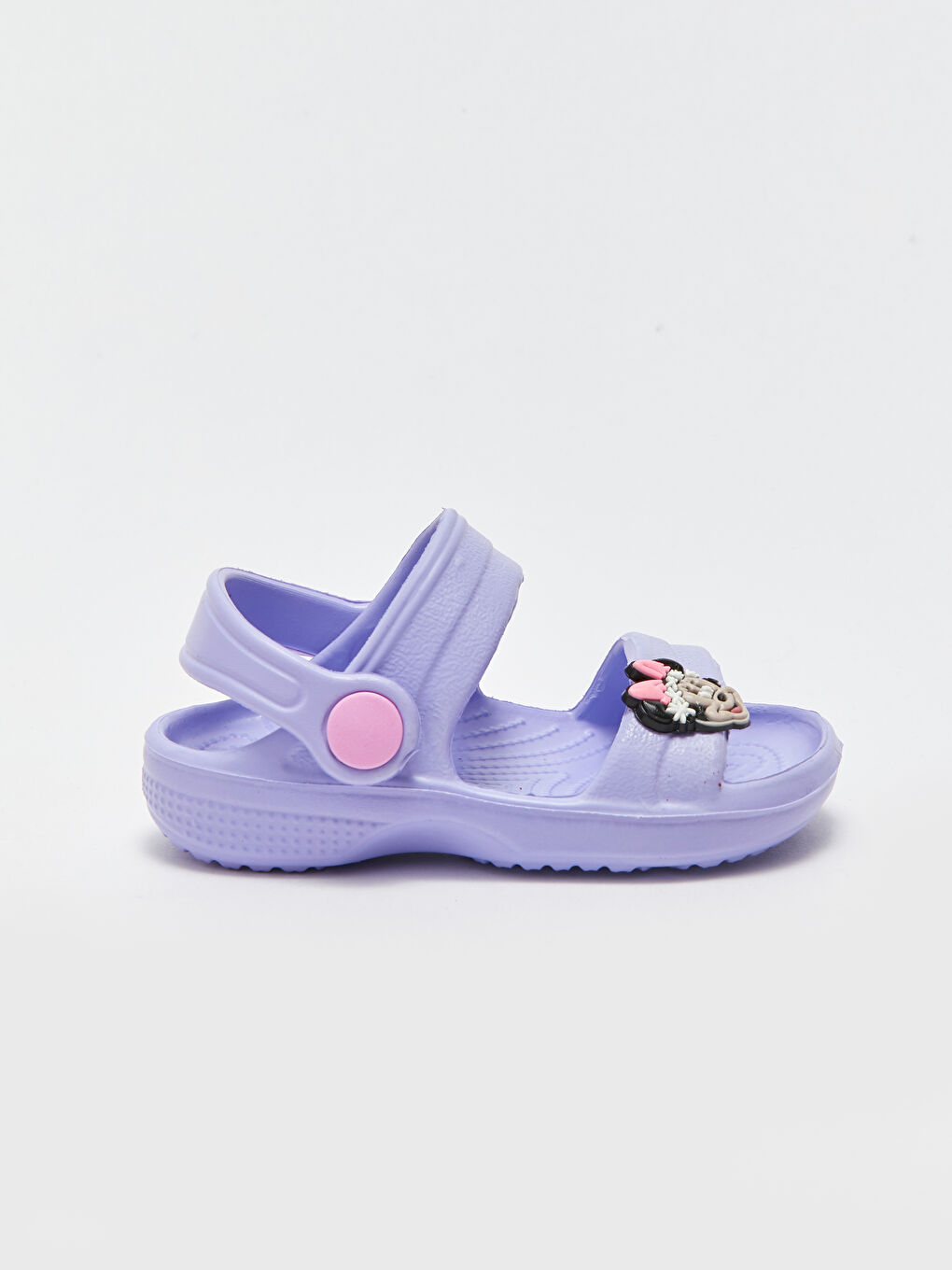 Minnie Mouse Licensed Patch Detail Baby Girl Beach Sandal-1