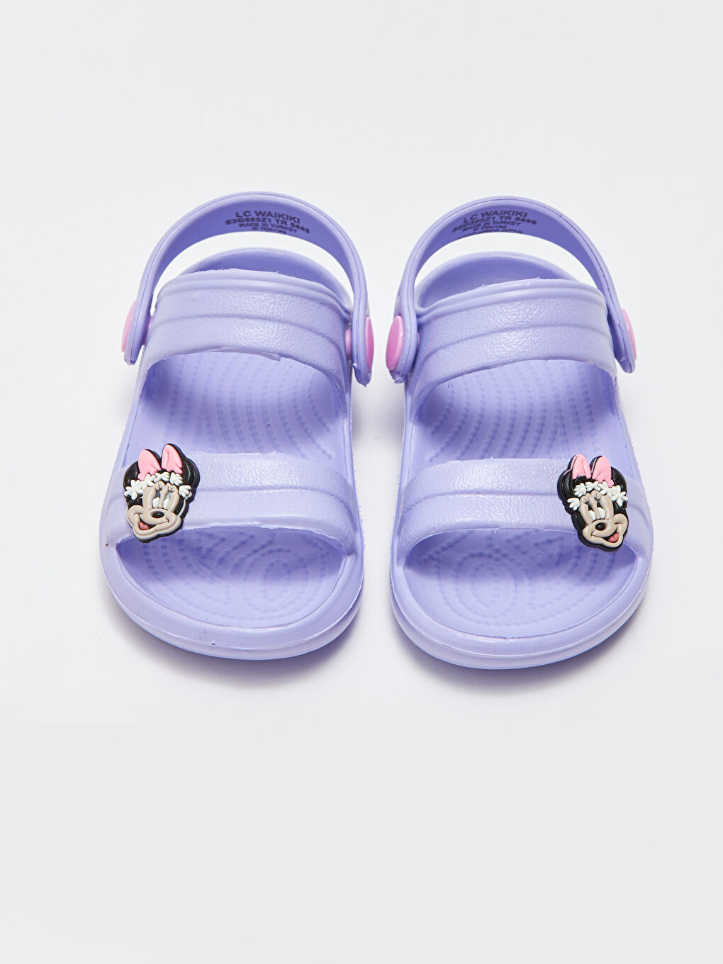 Minnie Mouse Licensed Patch Detail Baby Girl Beach Sandal-2