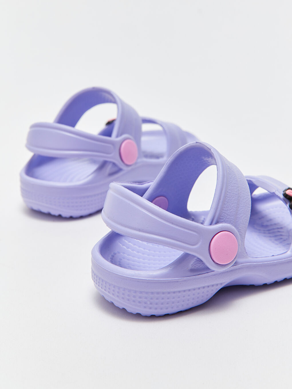 Minnie Mouse Licensed Patch Detail Baby Girl Beach Sandal-4