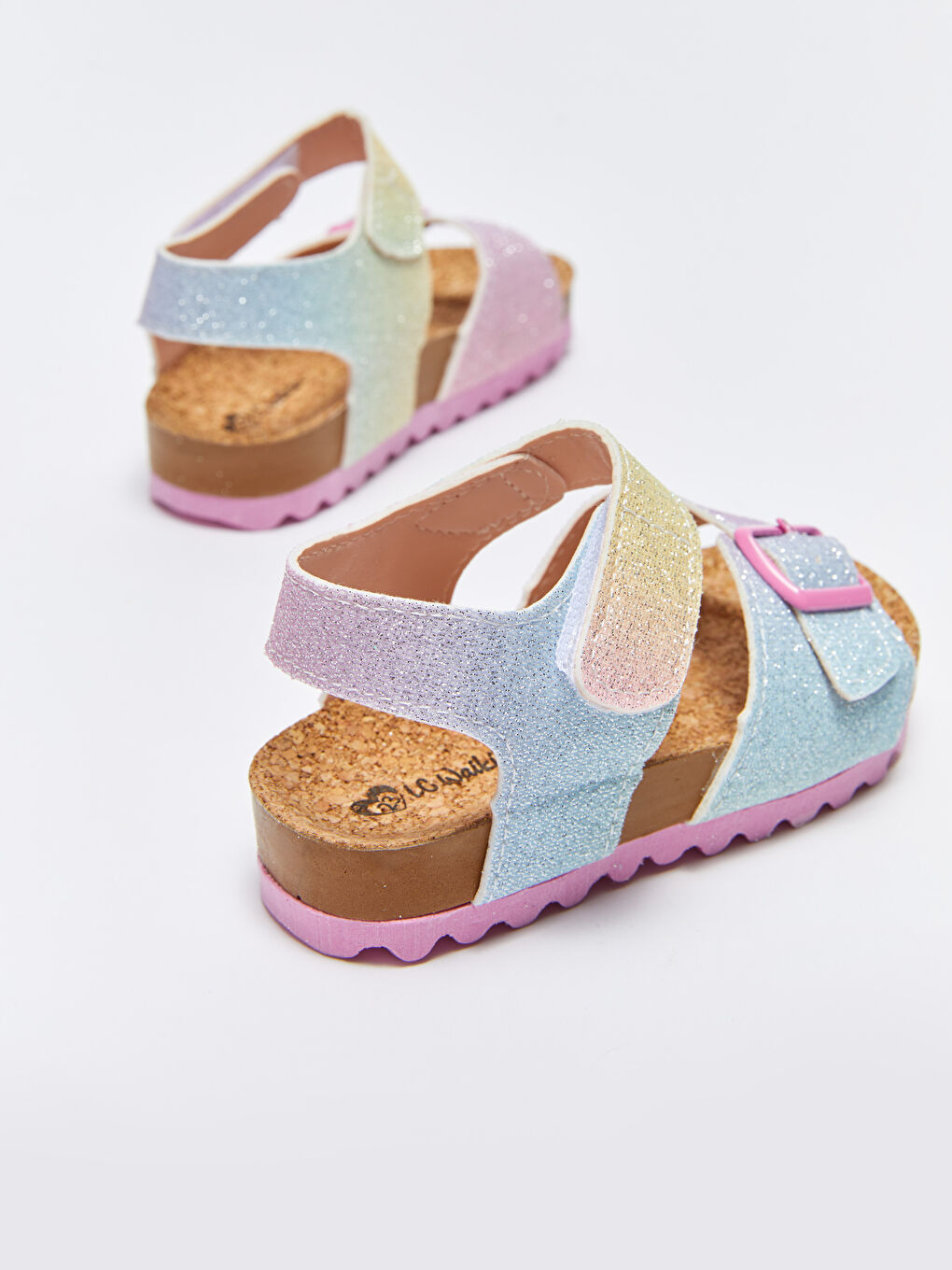 Karışık Cırt Cırtlı Kız Bebek Sandaleti-4