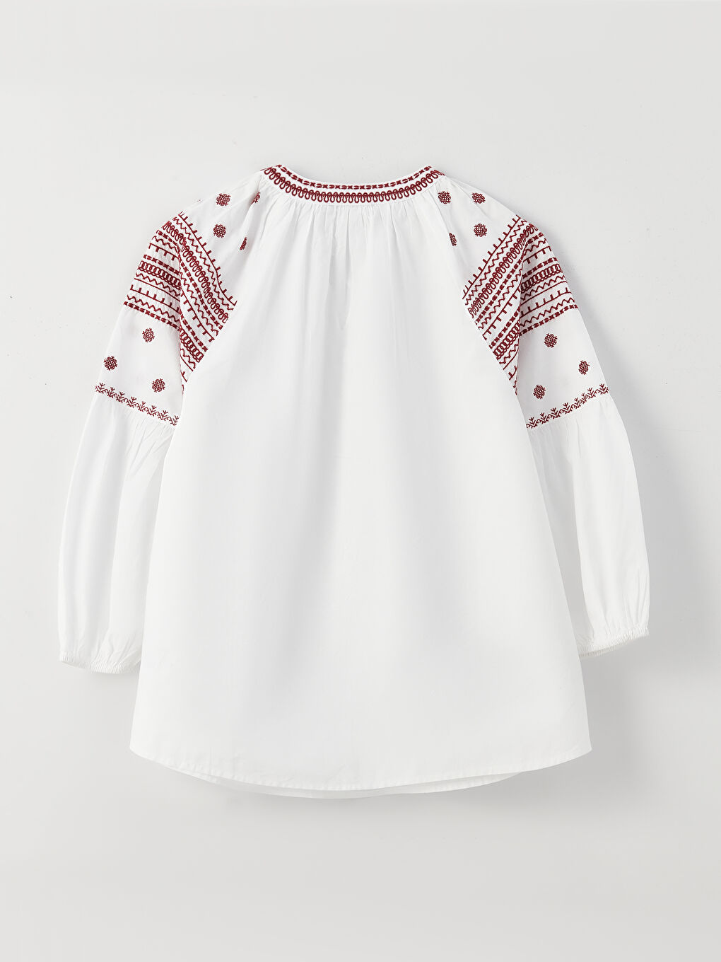 LCWAIKIKI Classic Bagy collar embroidery vual woman blouse -S3G580Z8-LTQ