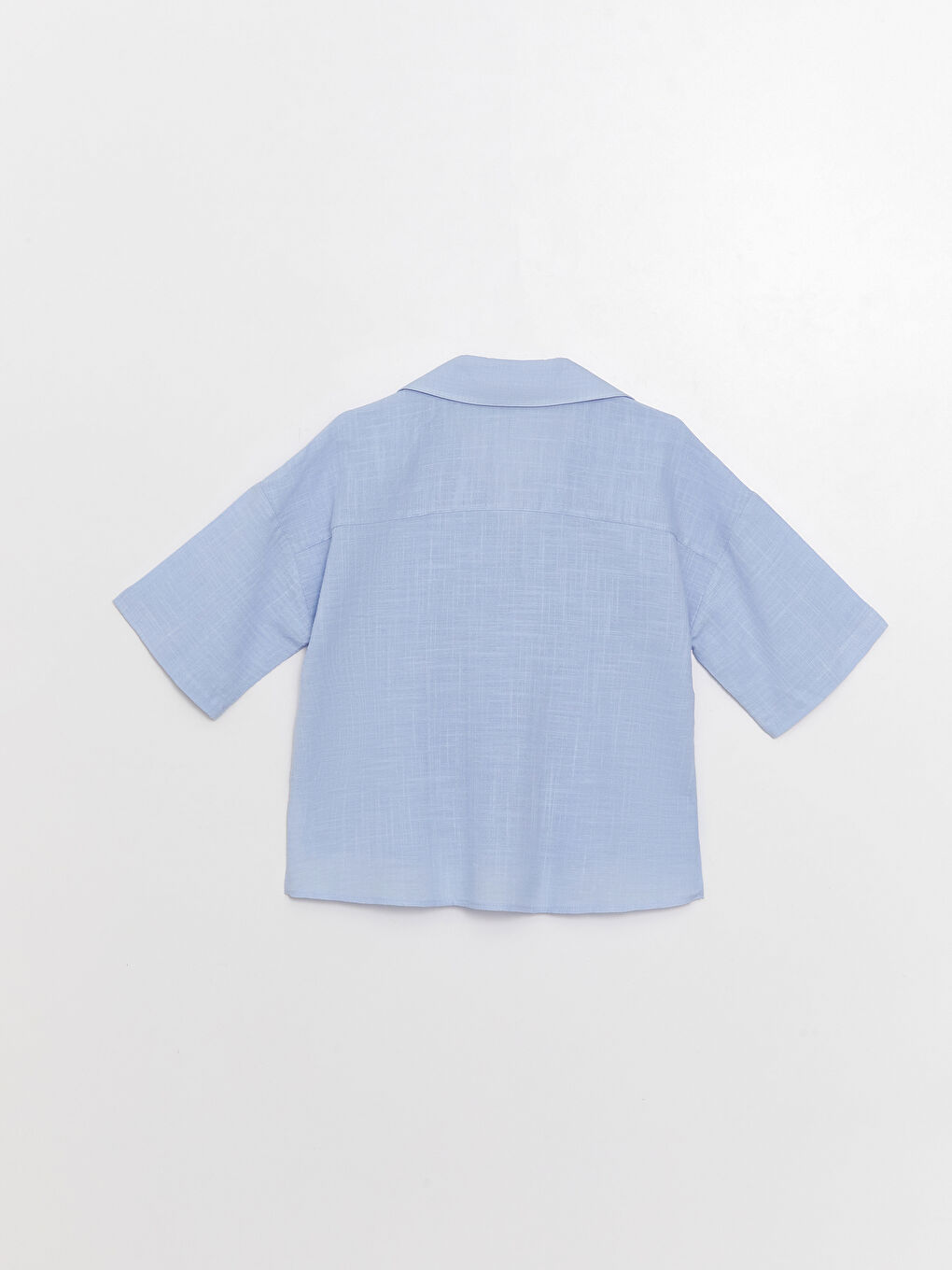 Chemise Coupe Courte à Motifs Manches Courtes pour Femmes-6