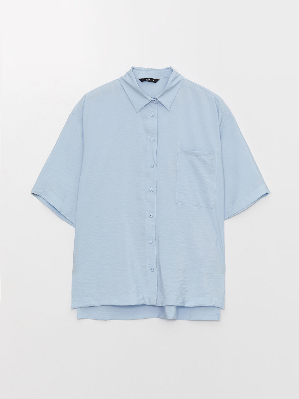 Short Sleeve Oversize Women's Shirt-5