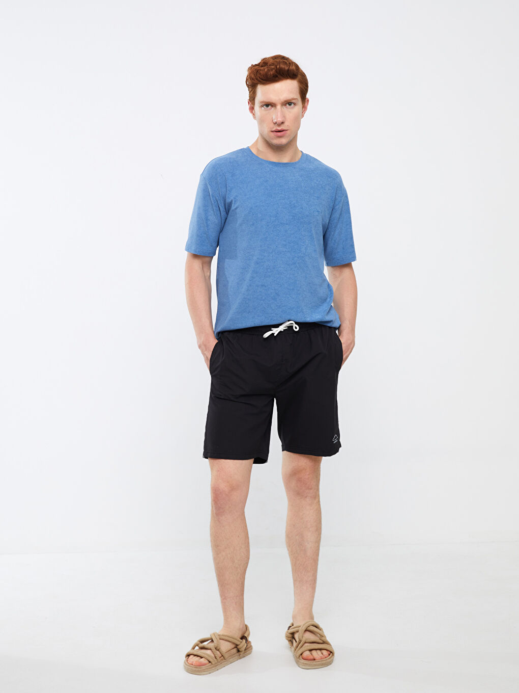 شورت سباحة رجالي مطبوع لحد الركبة