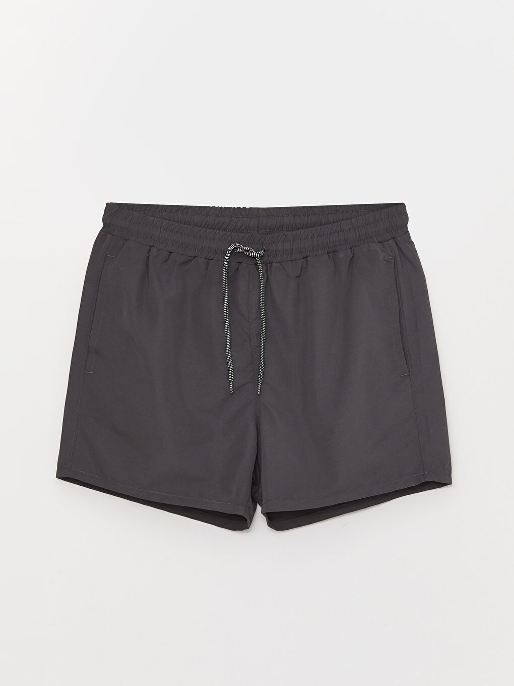 Antrasit Kısa Boy Basic Erkek Deniz Şortu-5