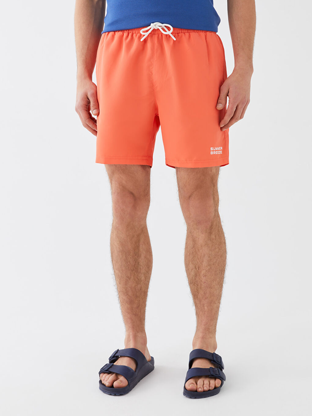 Mercan Kısa Boy Baskılı Erkek Deniz Şortu-3