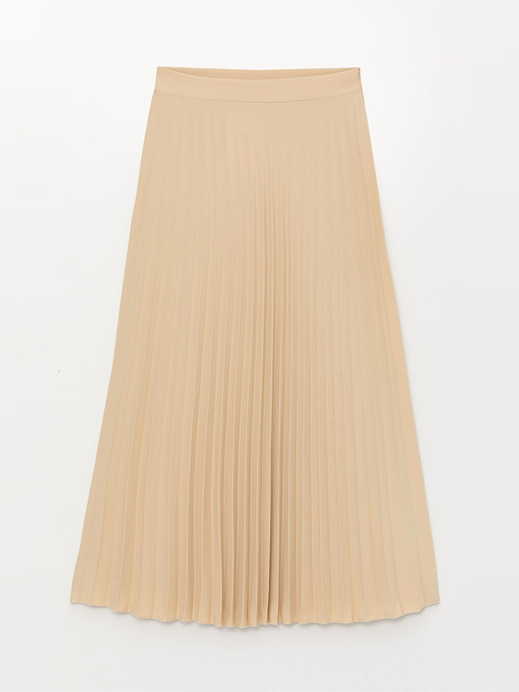 Waist Zippered Regular Crepe Women's Pleated Skirt -S3G609Z8-SXC