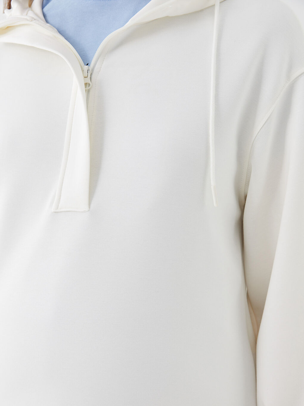 Plain Long Sleeve Maternity Hoodie-3