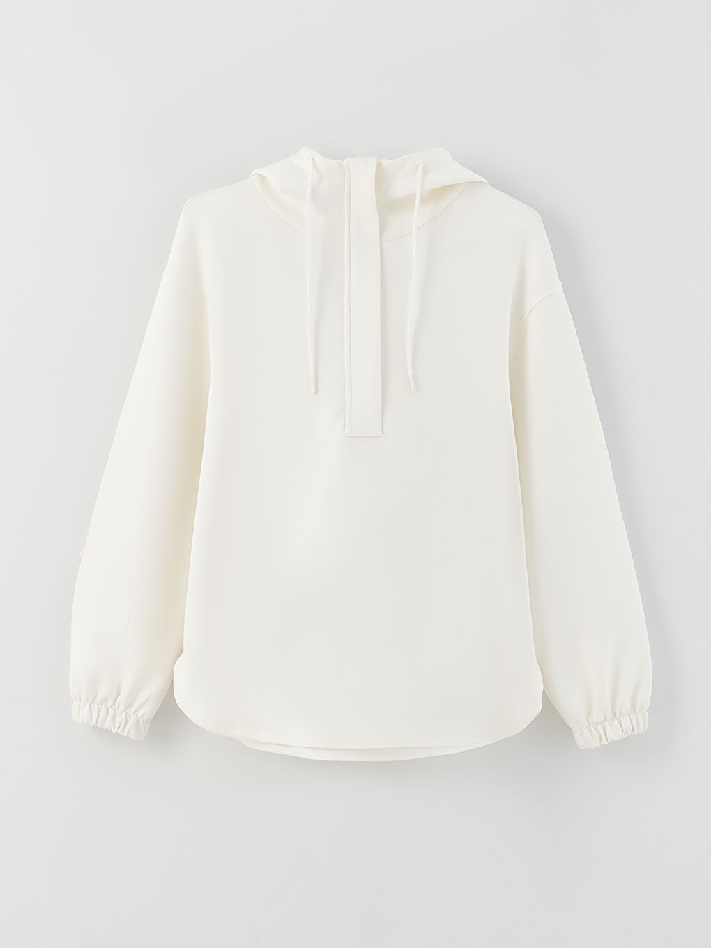 Plain Long Sleeve Maternity Hoodie-5