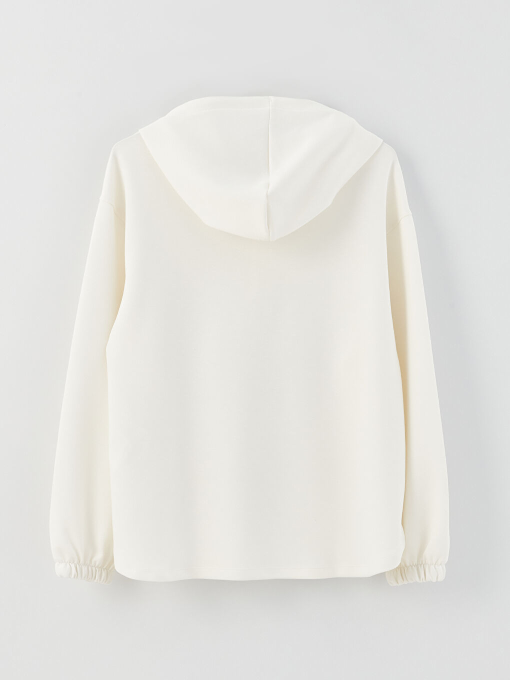 Plain Long Sleeve Maternity Hoodie-6
