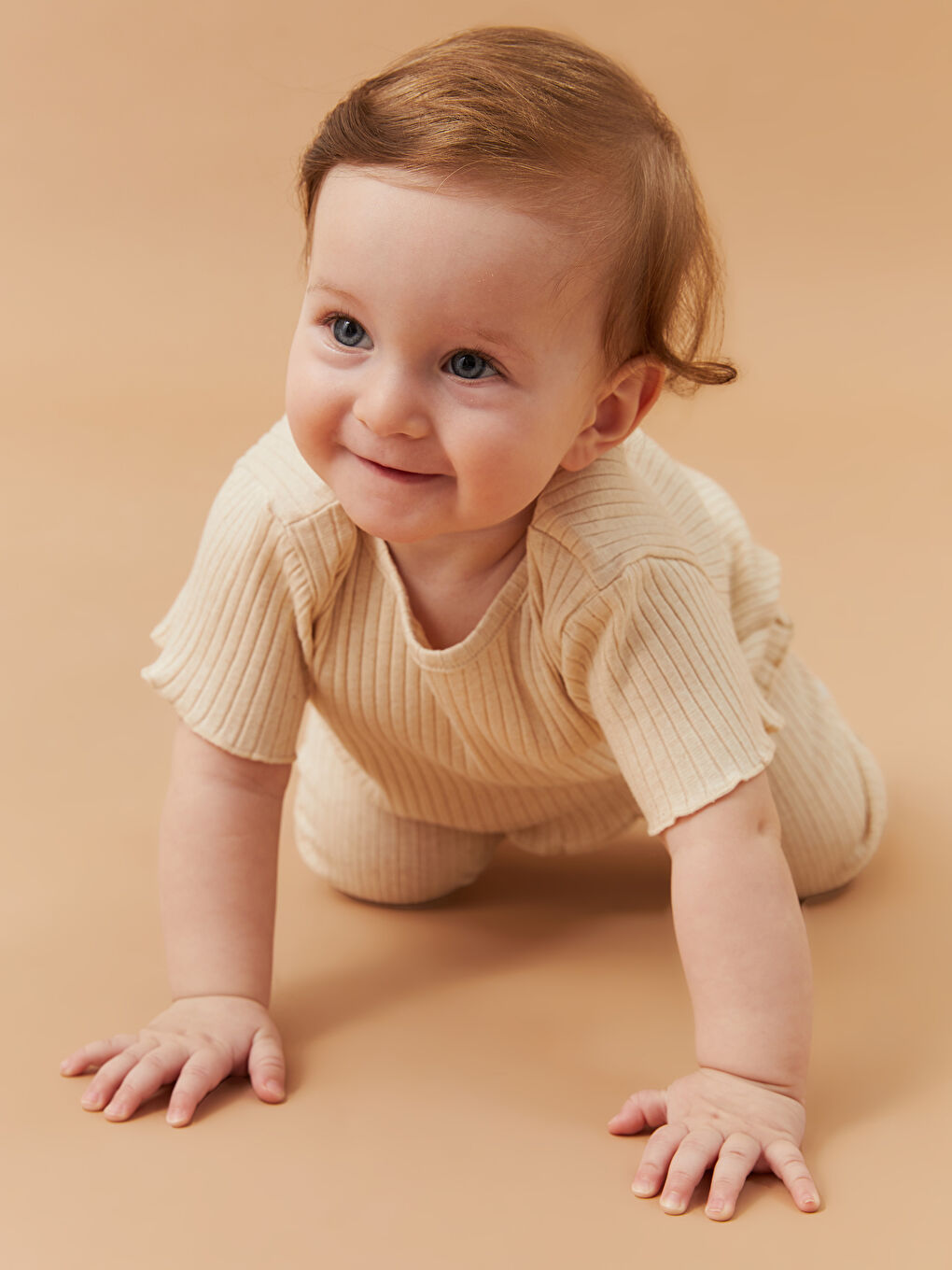 Crew Neck Long Sleeve Printed Baby Girls' Snap Bodysuit and Pants 2 Pack Set-4