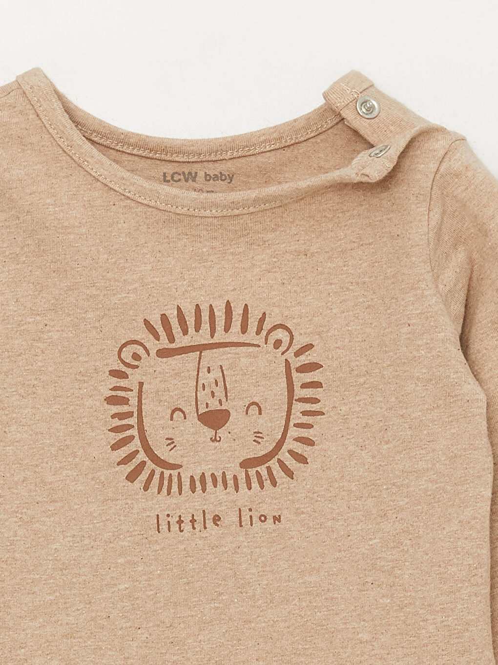 Kahverengi Bisiklet Yaka Kısa Kollu Baskılı Erkek Bebek Çıtçıtlı Body ve Pantolon 2'li Takım-6