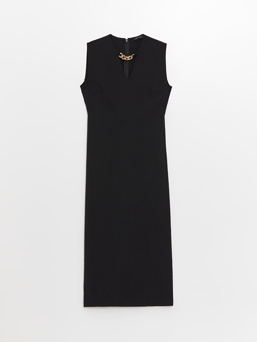 Crew Neck Chain Detailed Women's Evening Dress -S3G660Z8-CVL