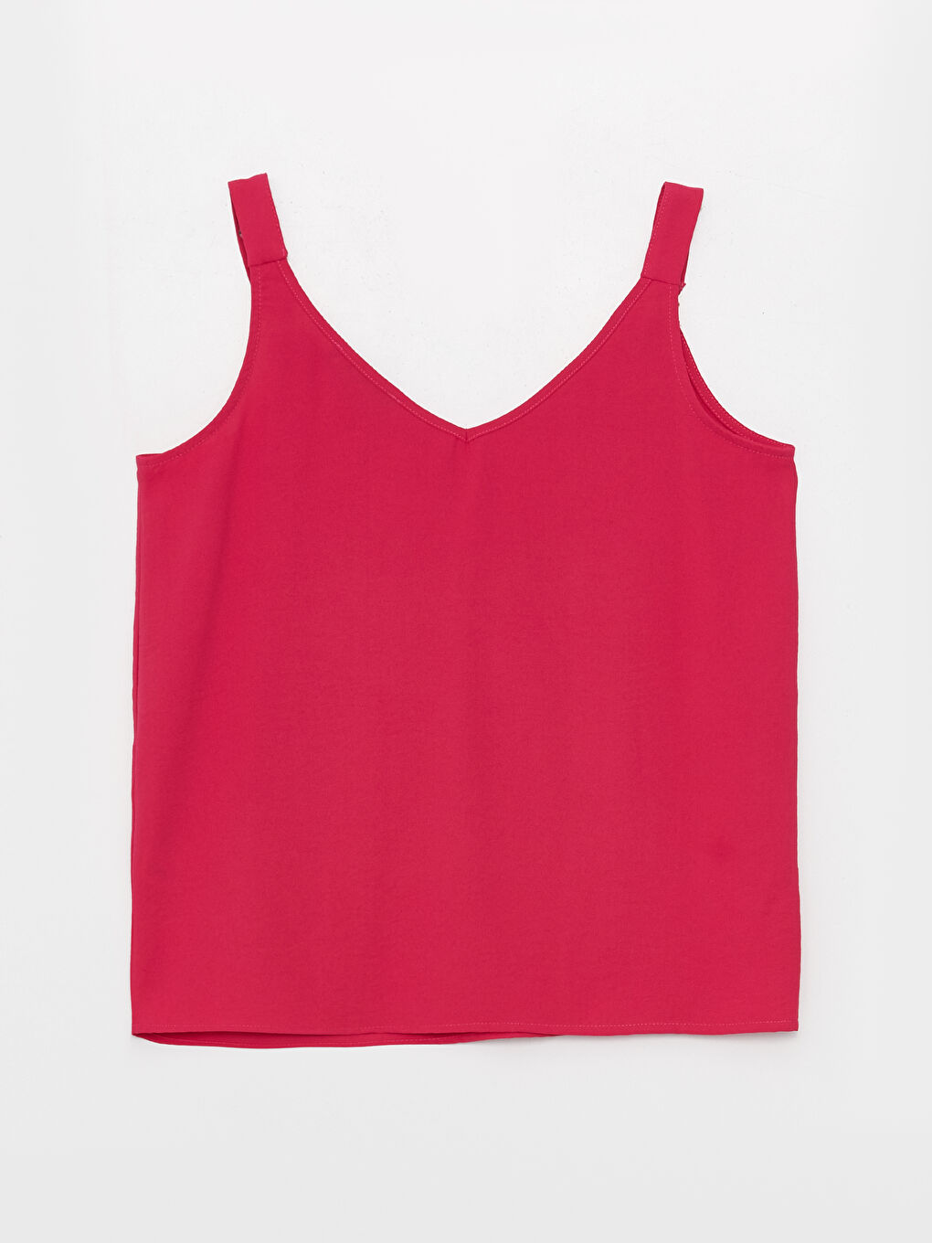 V Neck Plain Strappy Women's Blouse-6