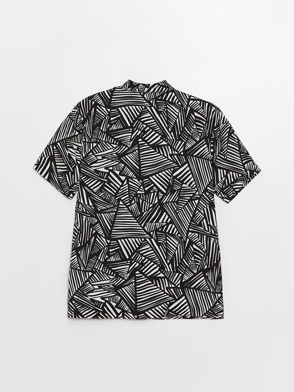 Regular Fit Short Sleeve Patterned Men's Shirt-6