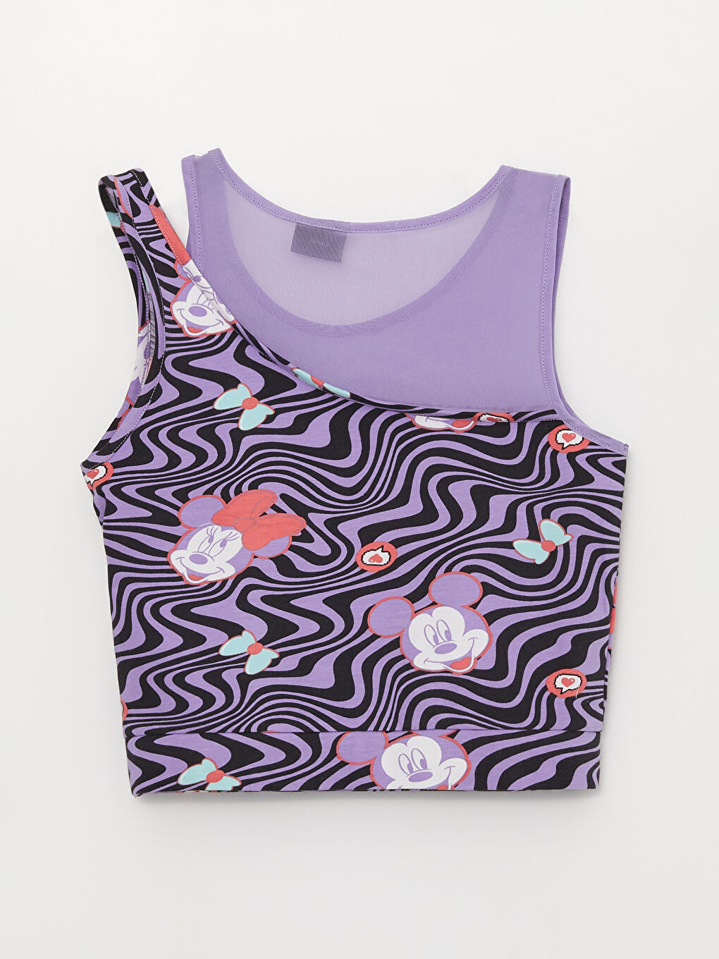 Crew Neck Minnie Mouse Printed Girl's Athlete-1