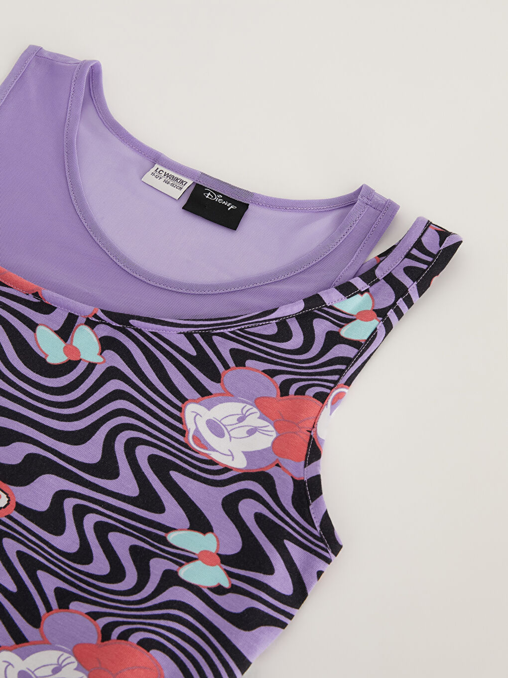 Crew Neck Minnie Mouse Printed Girl's Athlete-2